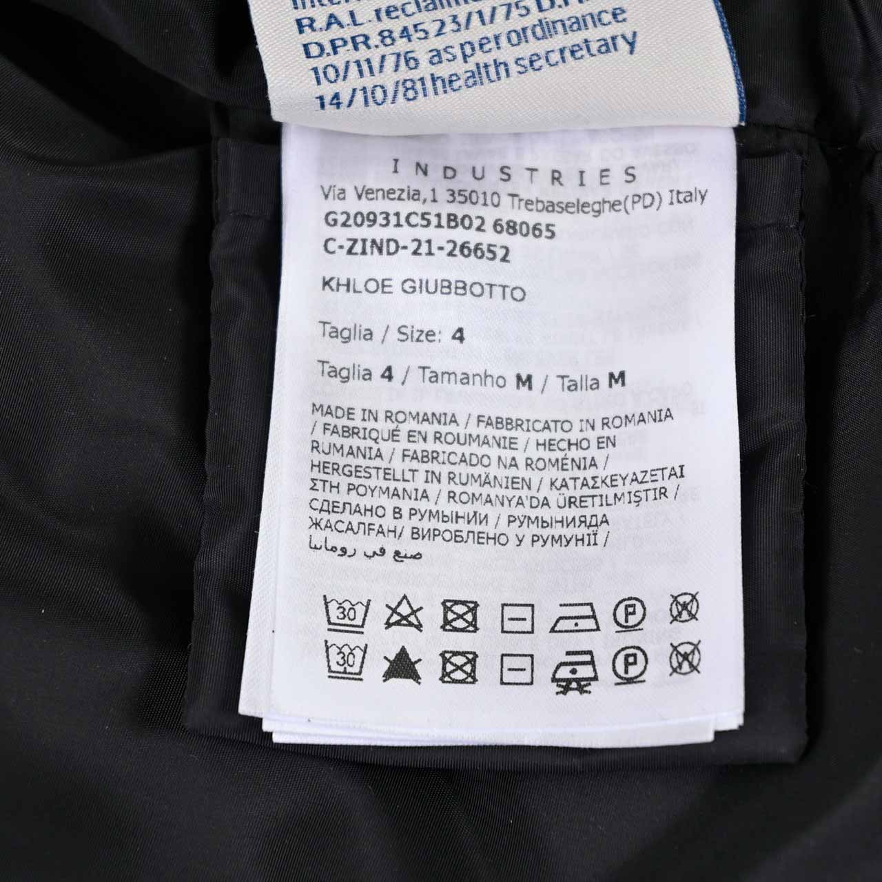 ★モンクレール MONCLER ダウンコート Khloe 999 ブラック レディース