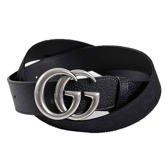 ★グッチ GUCCI ベルト 406831 UKOEC 1000 ブラック メンズ