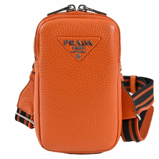 ★プラダ PRADA ショルダーバッグ 1BP027 2DKV V 3WM 01 PAPAYA オレンジ レディース