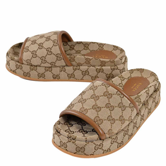★グッチ GUCCI サンダル 816797 FAD9C9745 ベージュ  レディース