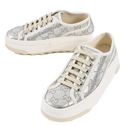 ★グッチ GUCCI スニーカー 746766 FAD9W8146 シルバー  レディース
