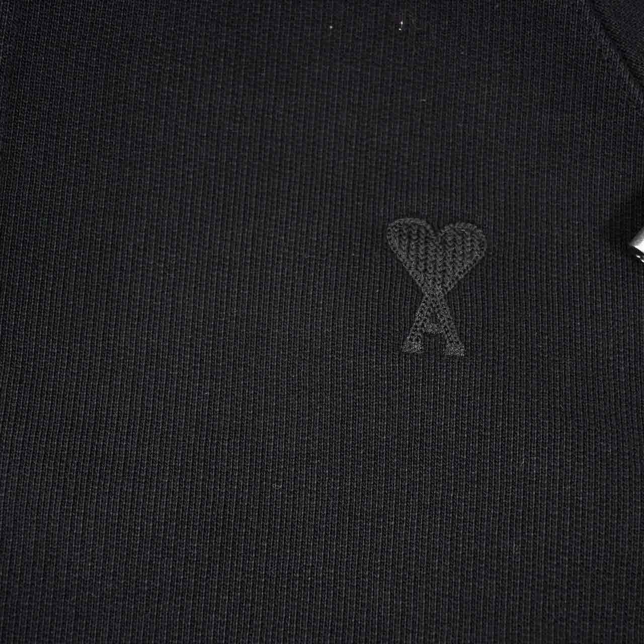 ★アミ AMI ジップアップパーカー HSW474.747 001 ブラック メンズ