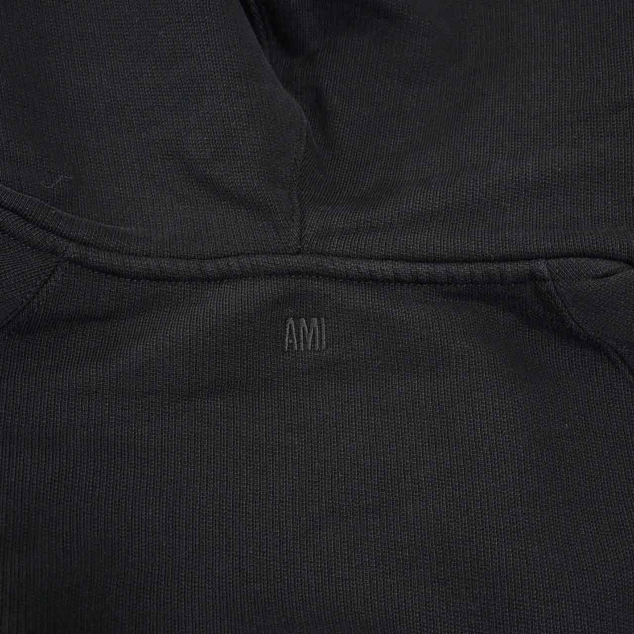 ★アミ AMI ジップアップパーカー HSW474.747 001 ブラック メンズ