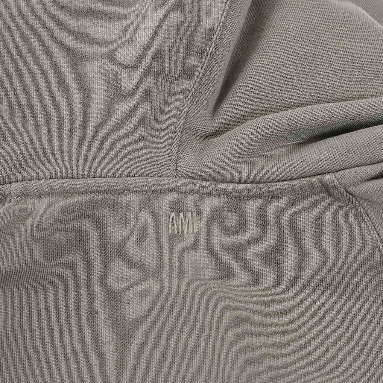 ★アミ AMI ジップアップパーカー HSW474.747 0953 グリーン メンズ