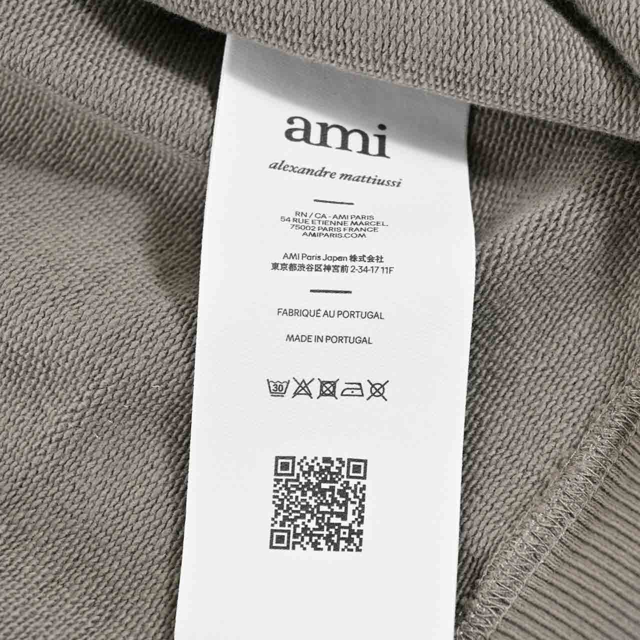 ★アミ AMI ジップアップパーカー HSW474.747 0953 グリーン メンズ