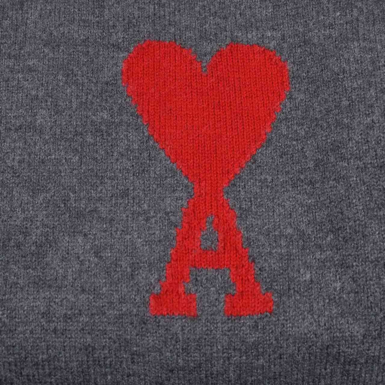 ★アミ AMI セーター BFUKS006.018 084 グレー メンズ