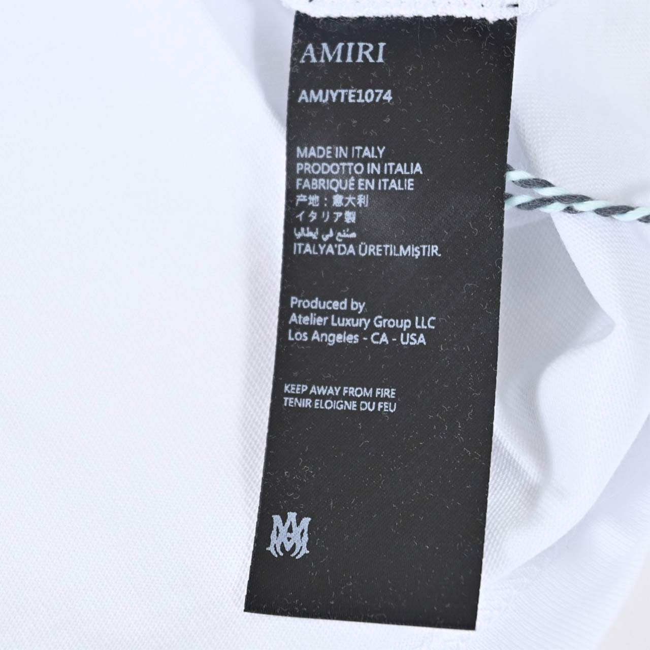 ★アミリ AMIRI Tシャツ AMJYTE1074 100 ホワイト  メンズ