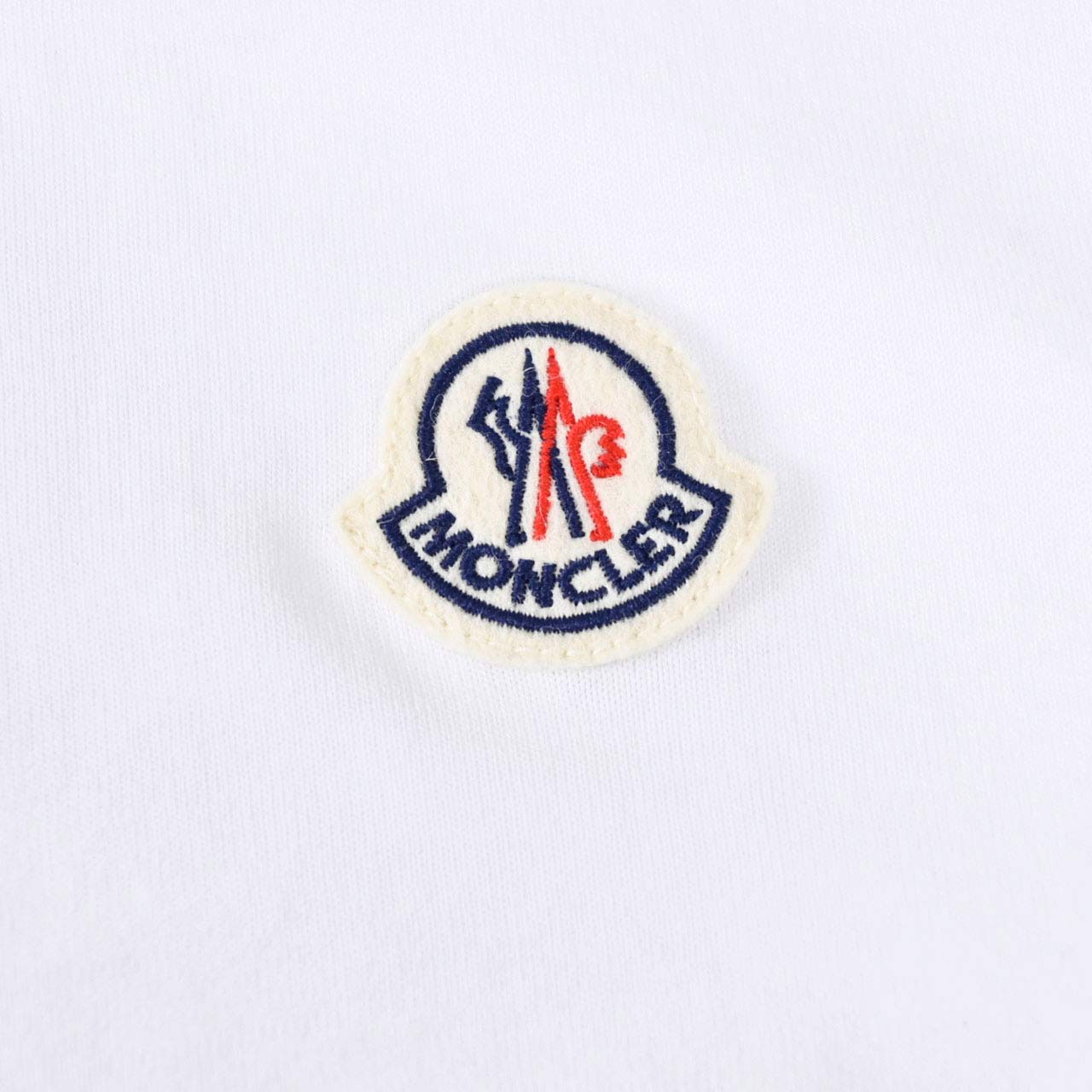 ★モンクレール MONCLER クルーネック半袖Ｔシャツ 8C01080 8390Y 001 ホワイト 年秋冬 メンズ
