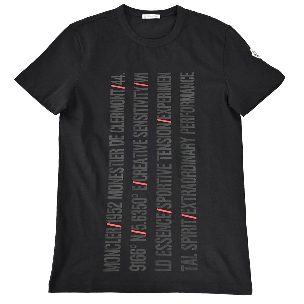 ★モンクレール MONCLER クルーネック半袖Ｔシャツ 8C00154 829H8 999 ブラック  レディース