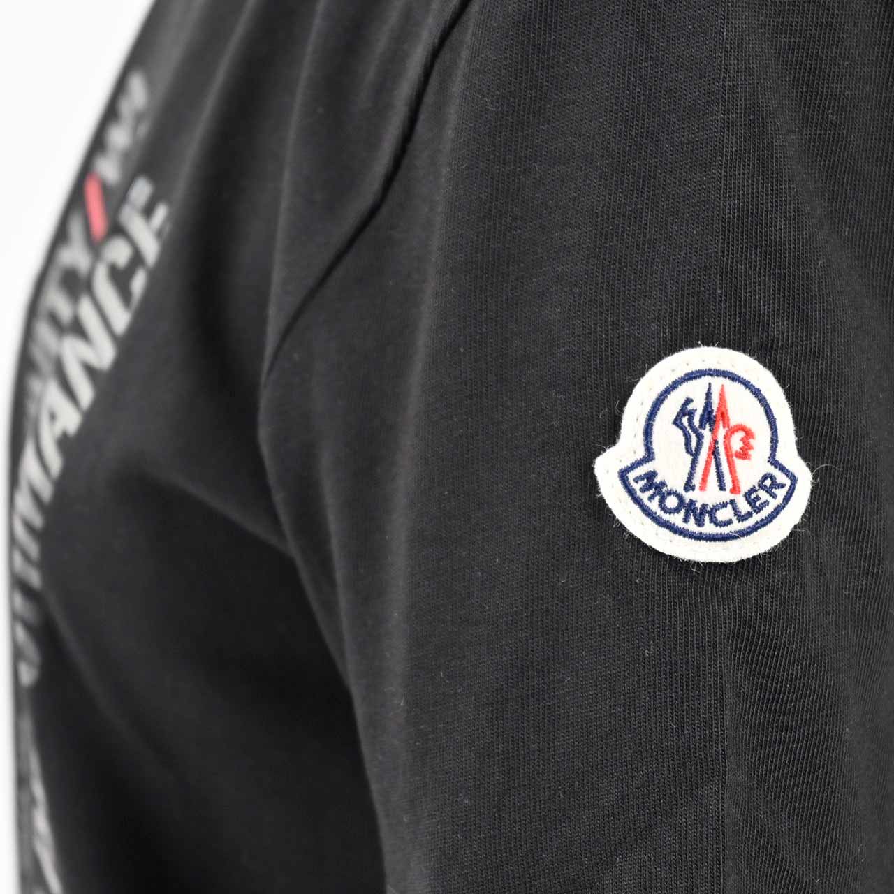 ★モンクレール MONCLER クルーネック半袖Ｔシャツ 8C00154 829H8 999 ブラック  レディース