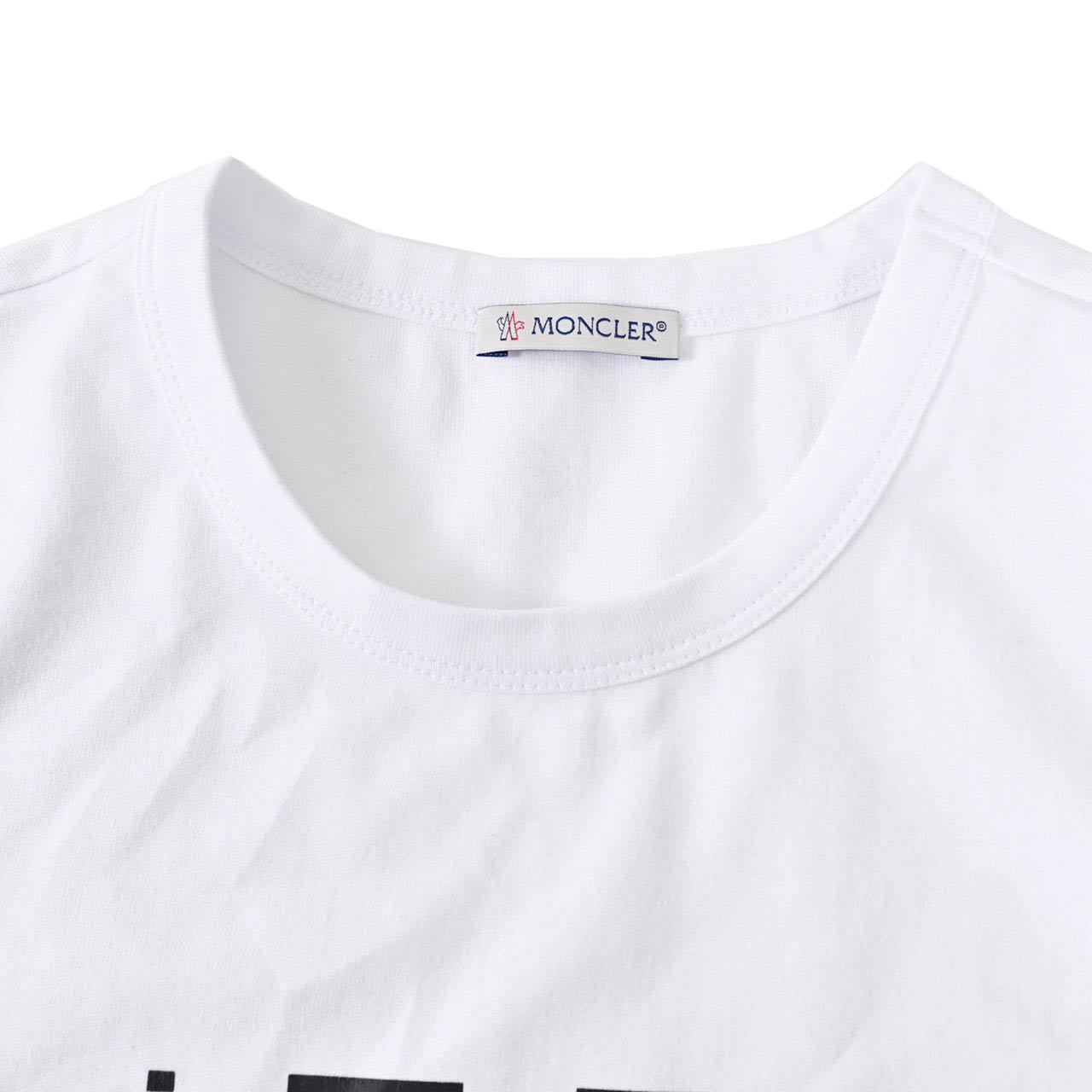 ★モンクレール MONCLER クルーネック半袖Ｔシャツ 8C00154 829H8 001 ホワイト  メンズ
