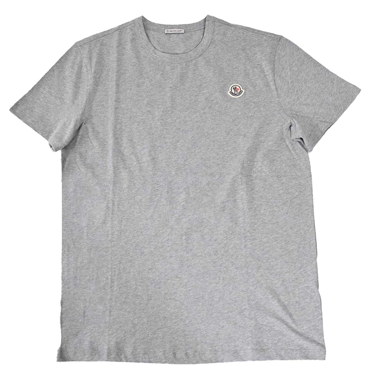 ★モンクレール MONCLER クルーネック半袖Ｔシャツ 8C01172 8390Y 984 グレー  メンズ