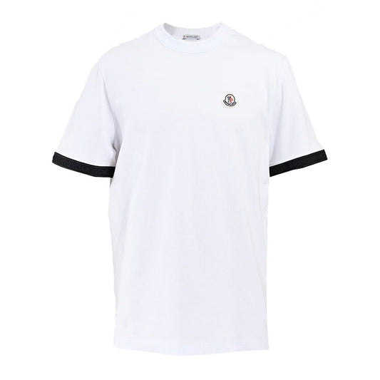 ★モンクレール MONCLER クルーネック半袖Ｔシャツ 8C00156 829H8 001 ホワイト  メンズ