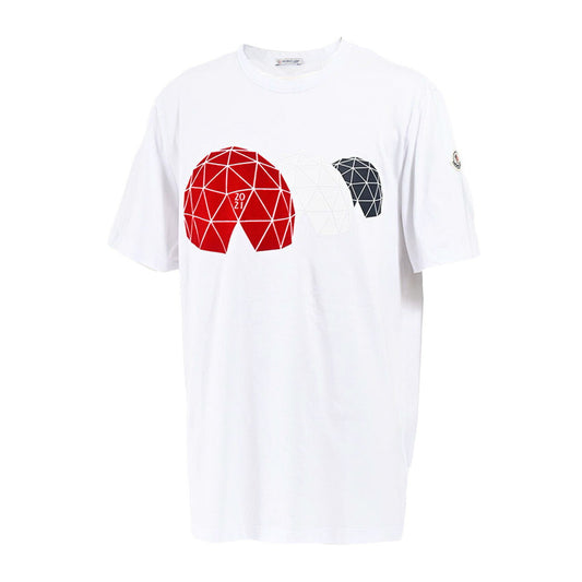 ★モンクレール MONCLER クルーネック半袖Ｔシャツ 8C01140 8390Y 001 ホワイト  メンズ