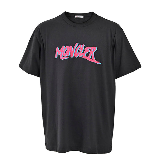 ★モンクレール MONCLER クルーネック半袖Ｔシャツ 8C00142 829H8 999 ブラック  メンズ