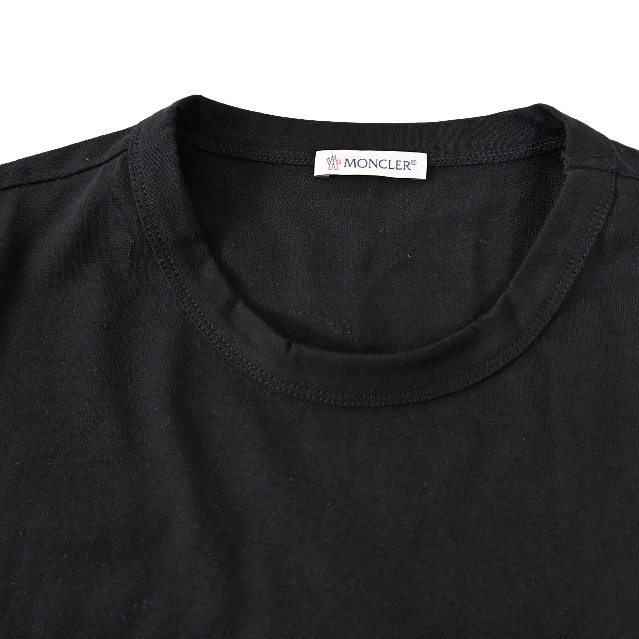 ★モンクレール MONCLER クルーネック半袖Ｔシャツ 8C00142 829H8 999 ブラック  メンズ