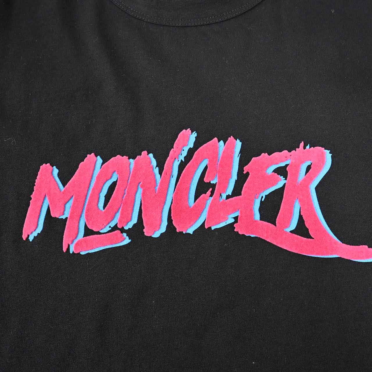 ★モンクレール MONCLER クルーネック半袖Ｔシャツ 8C00142 829H8 999 ブラック  メンズ