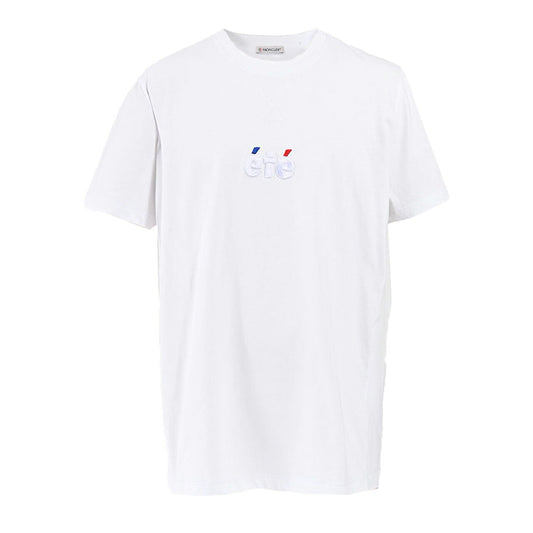 ★モンクレール MONCLER クルーネック半袖Ｔシャツ 8C01136 8390Y 001 ホワイト  メンズ