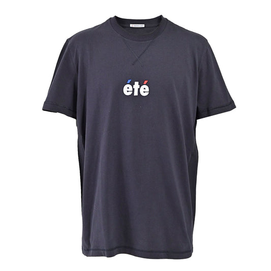 ★モンクレール MONCLER クルーネック半袖Ｔシャツ 8C01136 8390Y 773 ネイビー  メンズ