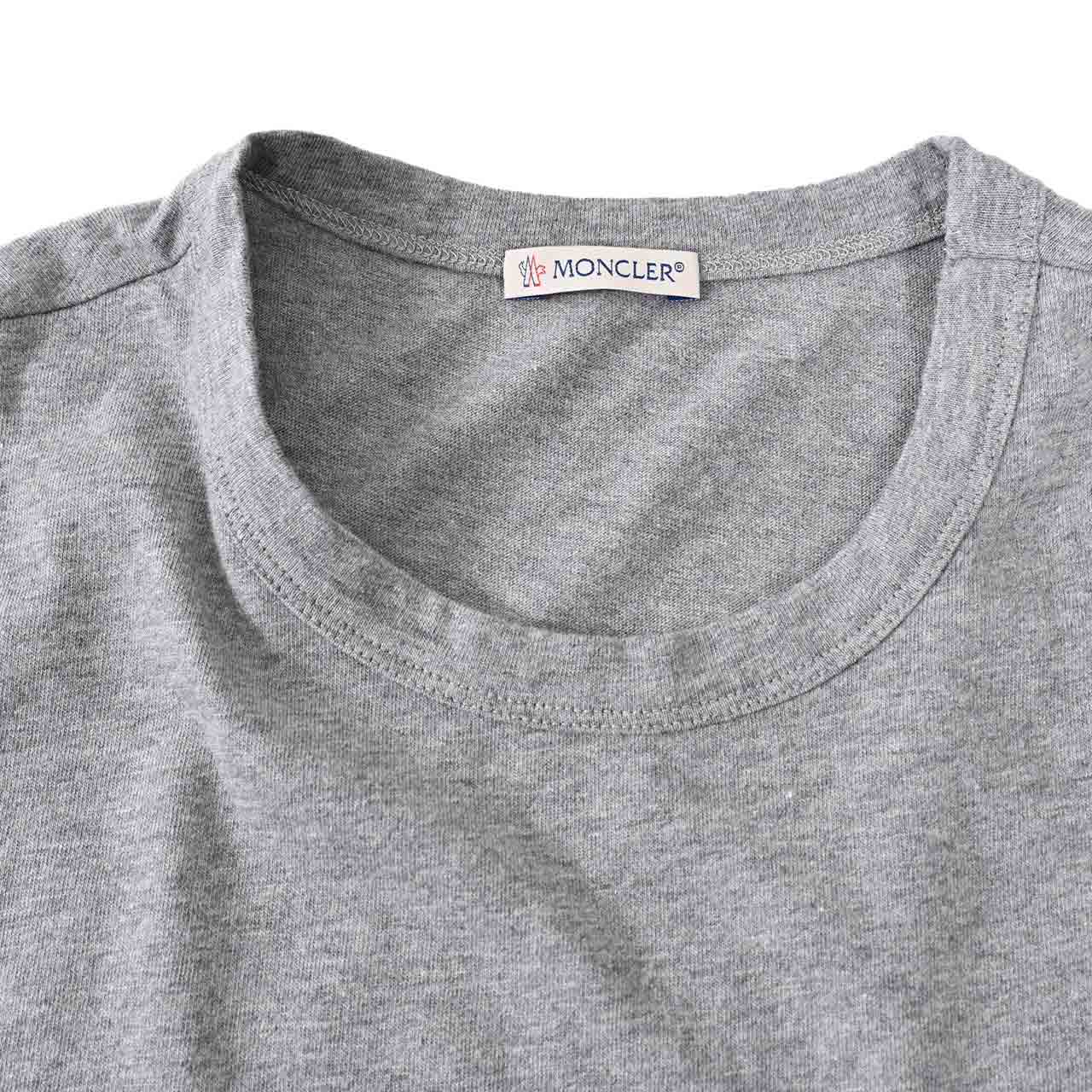 ★モンクレール MONCLER クルーネック半袖Ｔシャツ 8C00022 8390T 984 グレー 年秋冬 メンズ