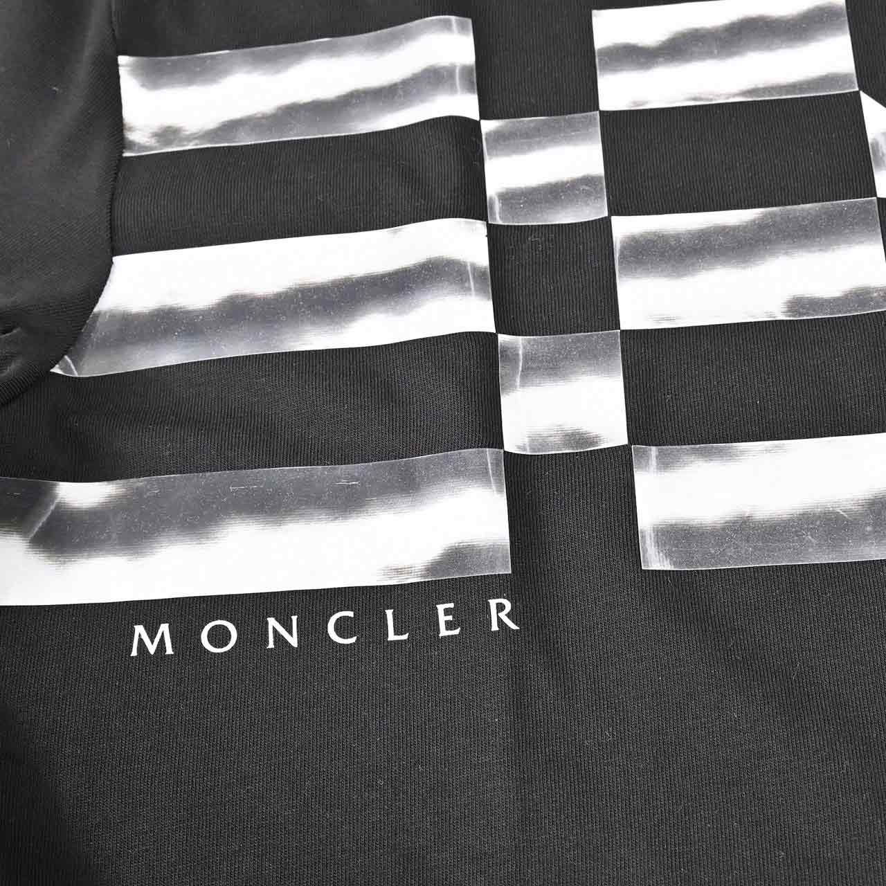 ★モンクレール MONCLER クルーネック半袖Ｔシャツ 8C00170 829H8 999 ブラック  メンズ