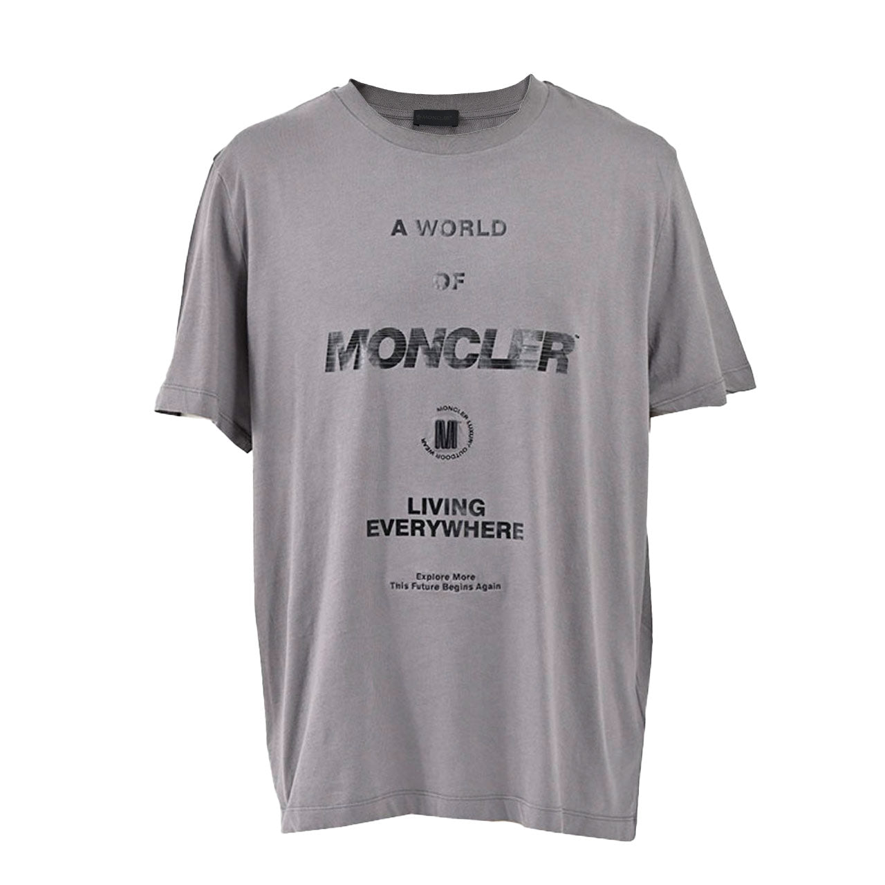 ★モンクレール MONCLER クルーネック半袖Ｔシャツ 8C00152 829H8 984 グレー  メンズ