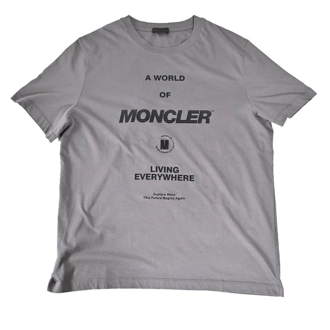 ★モンクレール MONCLER クルーネック半袖Ｔシャツ 8C00152 829H8 984 グレー  メンズ