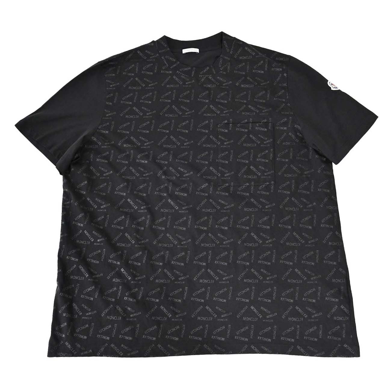 ★モンクレール MONCLER クルーネック半袖Ｔシャツ H2 091 8C00040 829H8 999 ブラック  メンズ