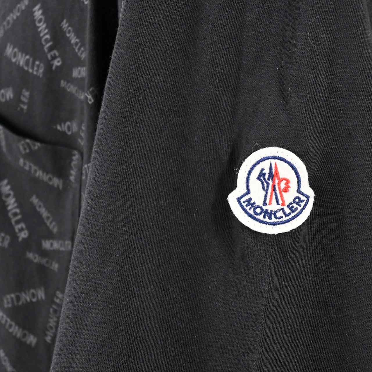 ★モンクレール MONCLER クルーネック半袖Ｔシャツ H2 091 8C00040 829H8 999 ブラック  メンズ