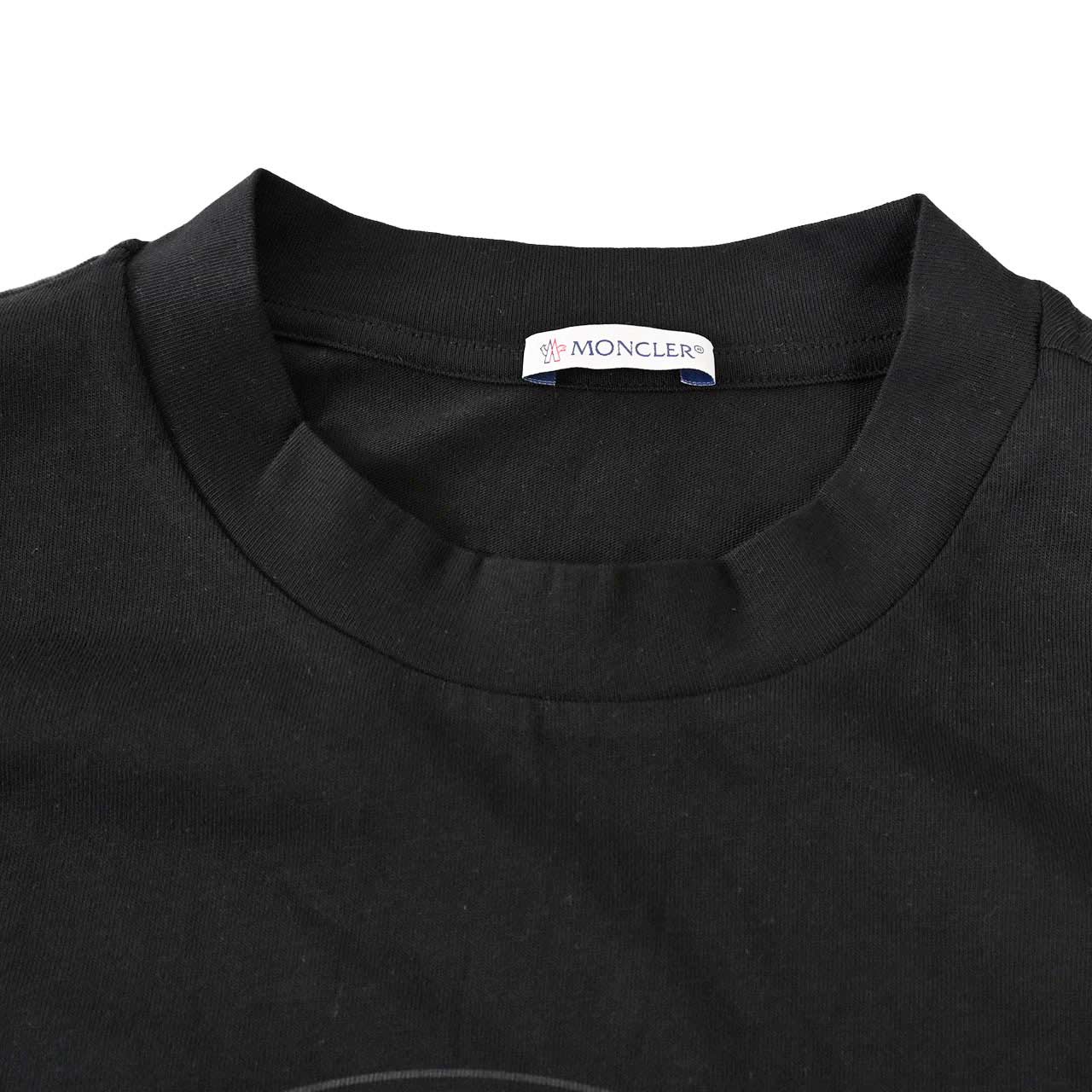 ★モンクレール MONCLER Tシャツ 8C00015 8390T 999 ブラック  メンズ