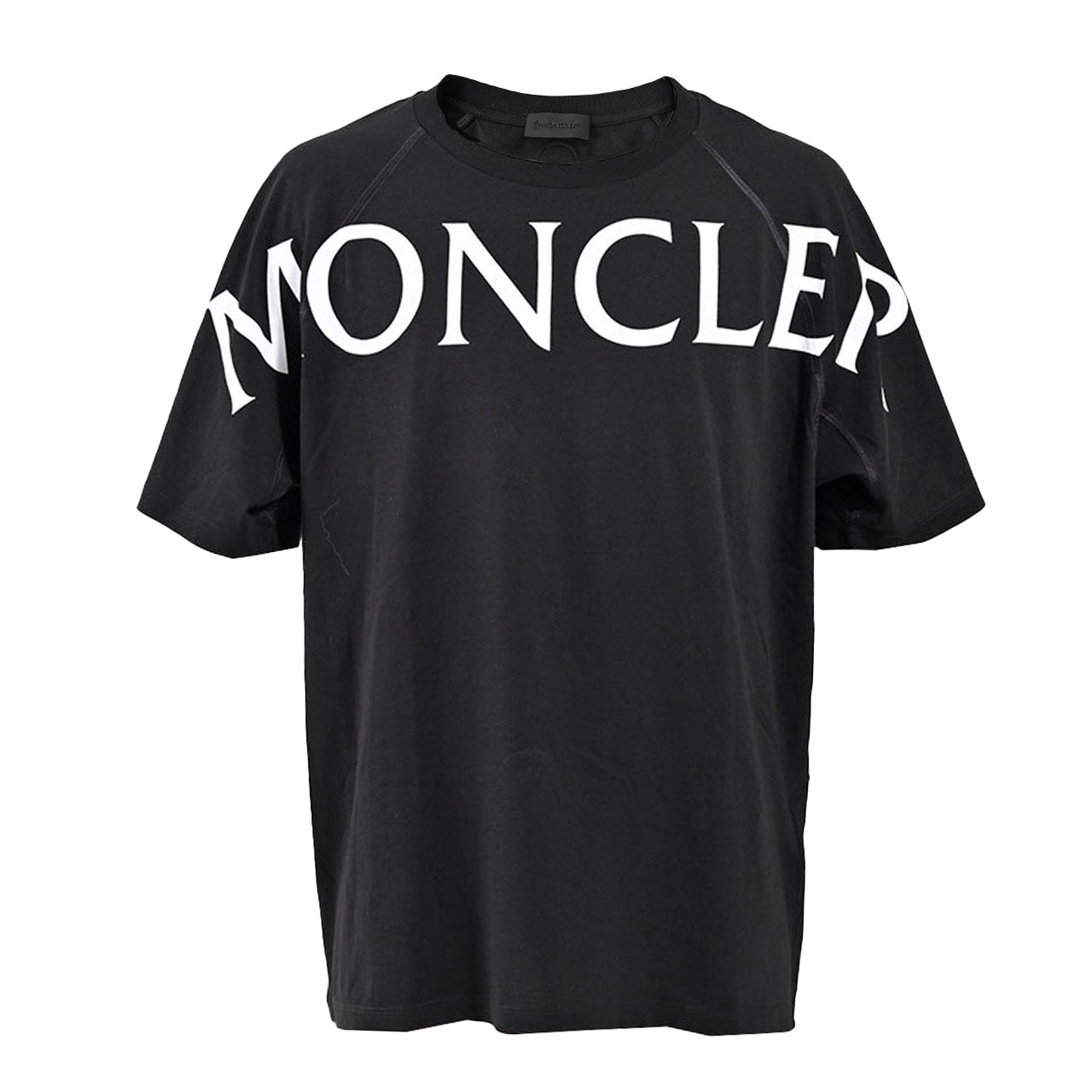 ★モンクレール MONCLER クルーネック半袖Ｔシャツ 8C01112 8390Y 999 ブラック  メンズ