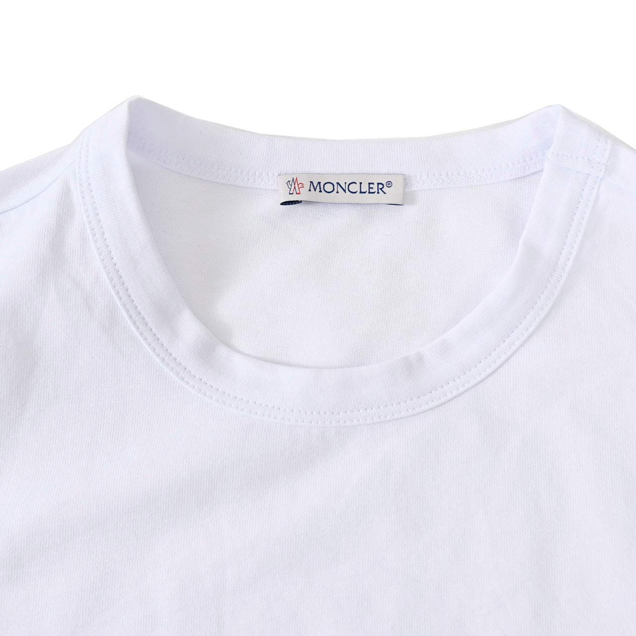 ★モンクレール MONCLER クルーネック半袖Ｔシャツ 8C0010 8390T 002 ホワイト  レディース