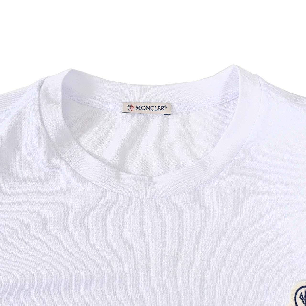 ★モンクレール MONCLER クルーネック半袖Ｔシャツ 8C00043 8390T 001 ホワイト  メンズ