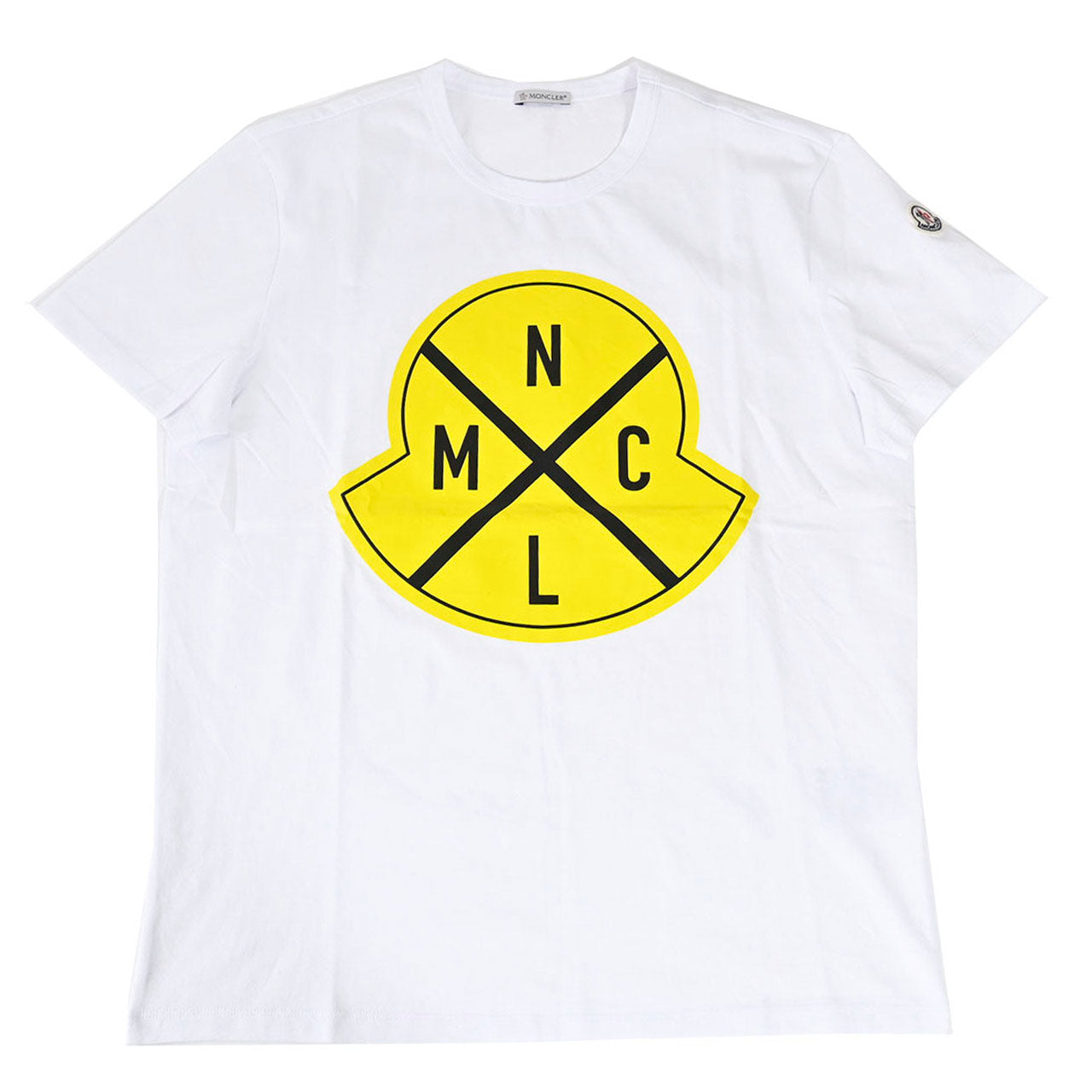 ★モンクレール MONCLER クルーネック半袖Ｔシャツ 8C73620 8390T 001 ホワイト  メンズ