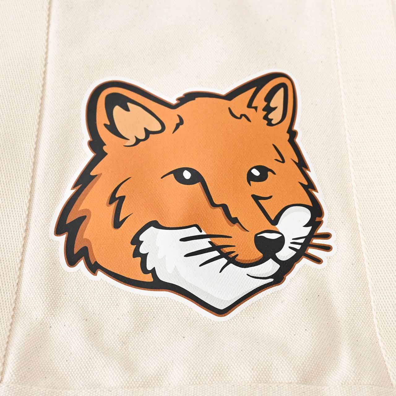 ★メゾン キツネ MAISON KITSUNE トートバッグ Fox Head Tote Bag LW05101WW0050 P700 クリーム 2025SS メンズ レディース