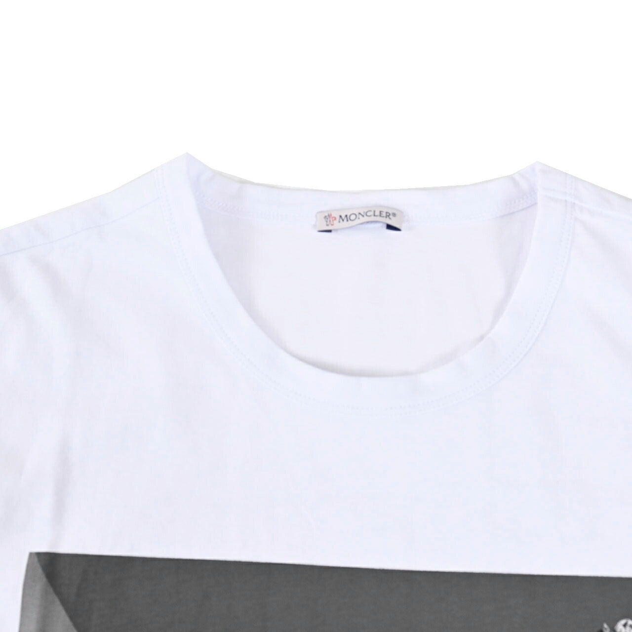★モンクレール MONCLER Tシャツ 8048350　8390T 001 ホワイト  メンズ