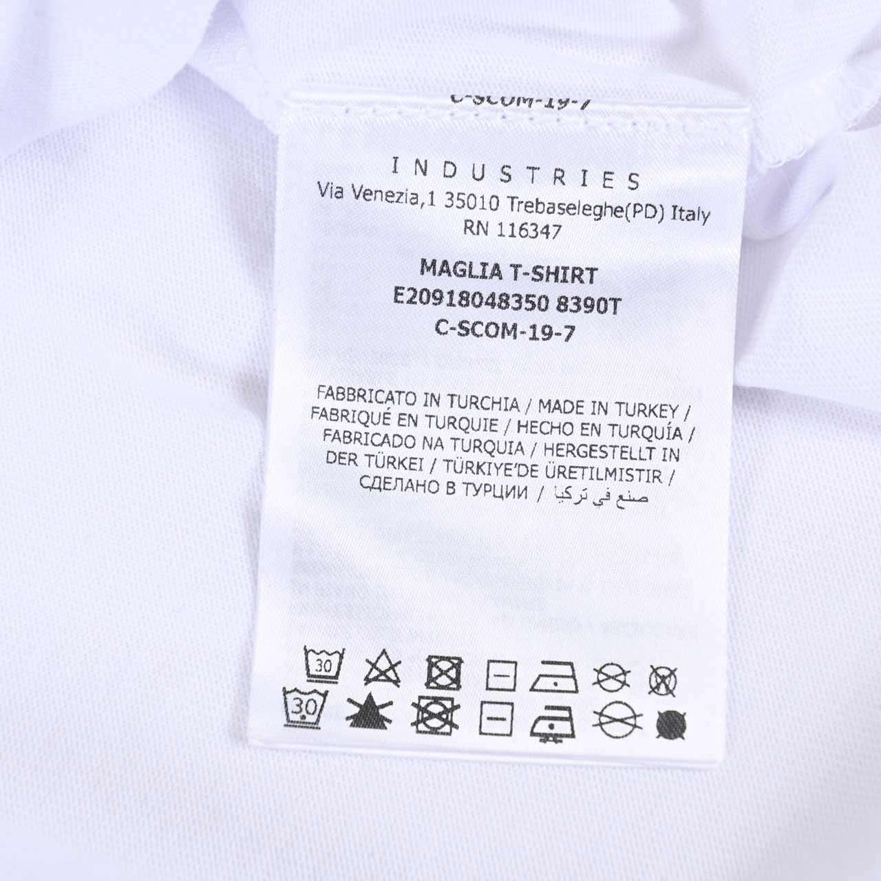 ★モンクレール MONCLER Tシャツ 8048350　8390T 001 ホワイト  メンズ