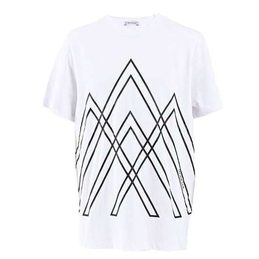 ★モンクレール MONCLER Tシャツ 8C00009　8390T 001 ホワイト  メンズ