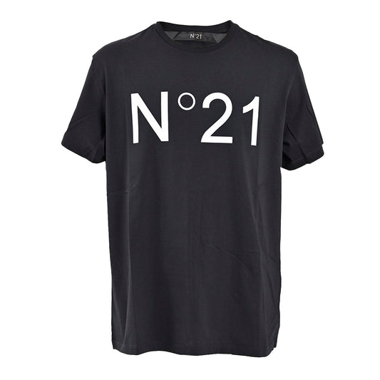 ★ヌメロ ヴェントゥーノ No.21 Tシャツ 25SU F051 6328 ブラック  メンズ