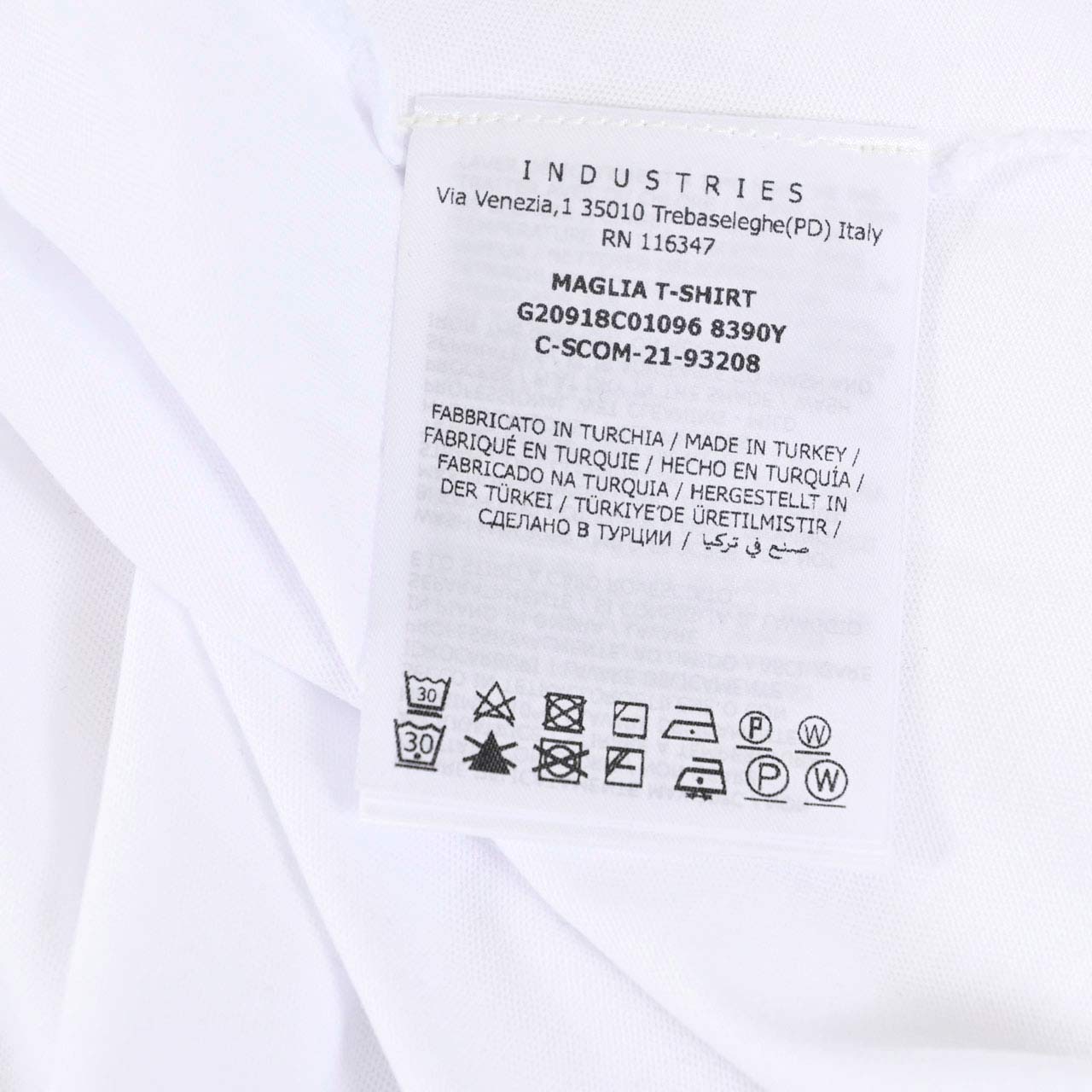 ★モンクレール MONCLER Tシャツ 8C01096 8390Y 001 ホワイト  メンズ
