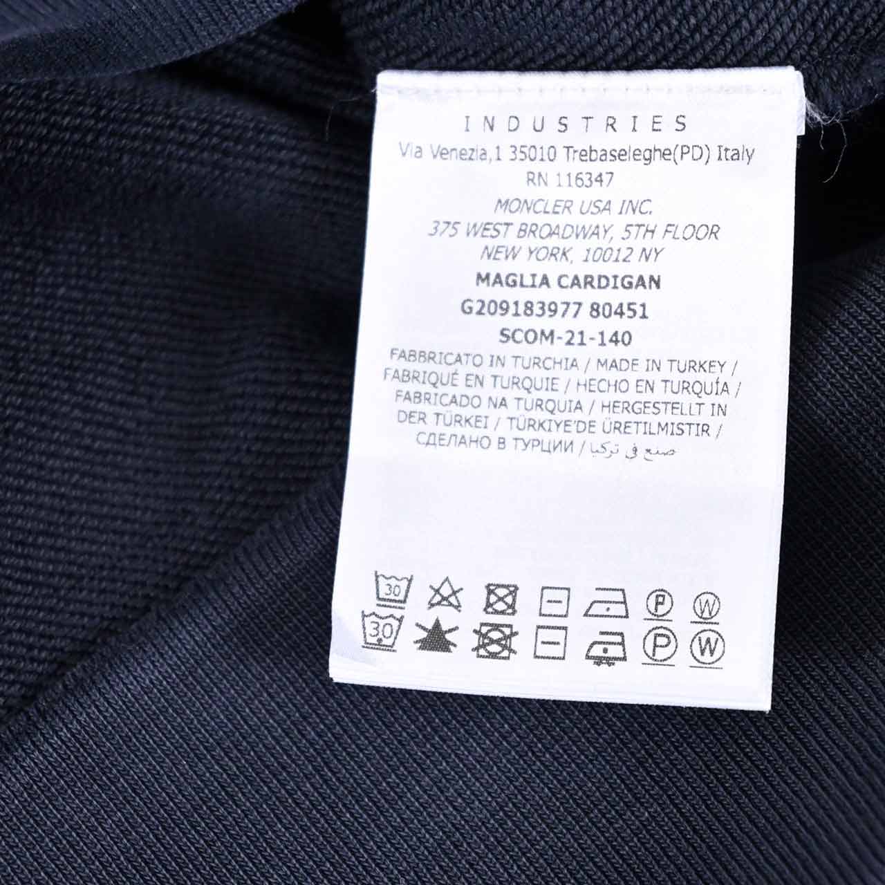 ★モンクレール MONCLER ジップアップパーカー 83977 80451 742 ネイビー メンズ