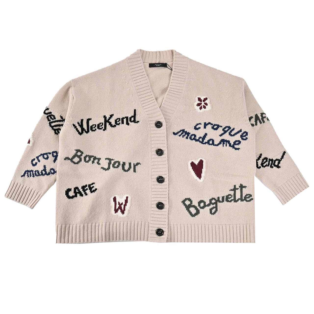 ★ウィークエンド マックスマーラ WEEKEND MAXMARA カーディガン BELGIO 5346082600 005 クリーム 2025AW レディース