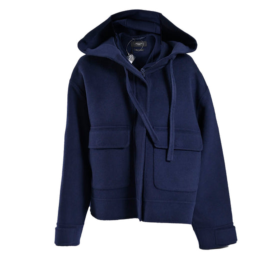 ★ウィークエンド マックスマーラ WEEKEND MAXMARA フード付きジャケット GARY 5086041600 045 ブルー 2025AW レディース