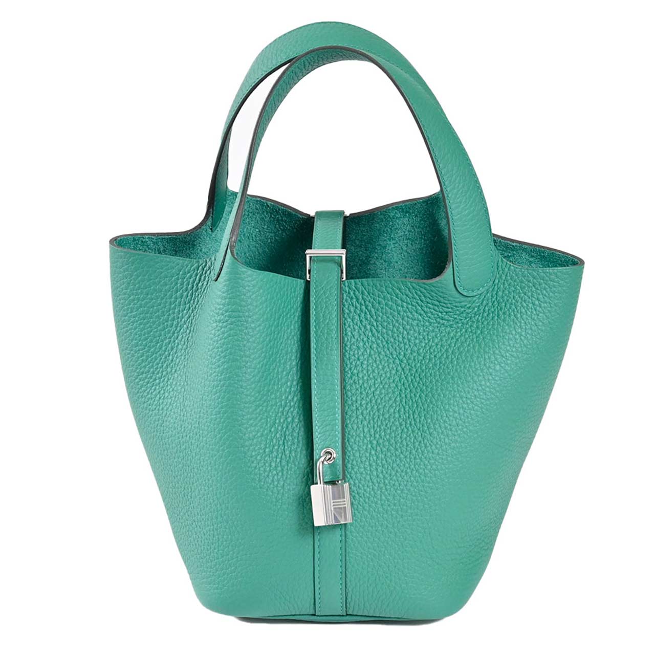★エルメス HERMES バッグ ピコタンPM トリヨンクレマンス GR SV金具 K刻印   レディース