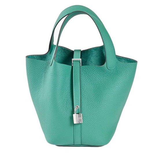 ★エルメス HERMES バッグ ピコタンPM トリヨンクレマンス GR SV金具 K刻印   レディース