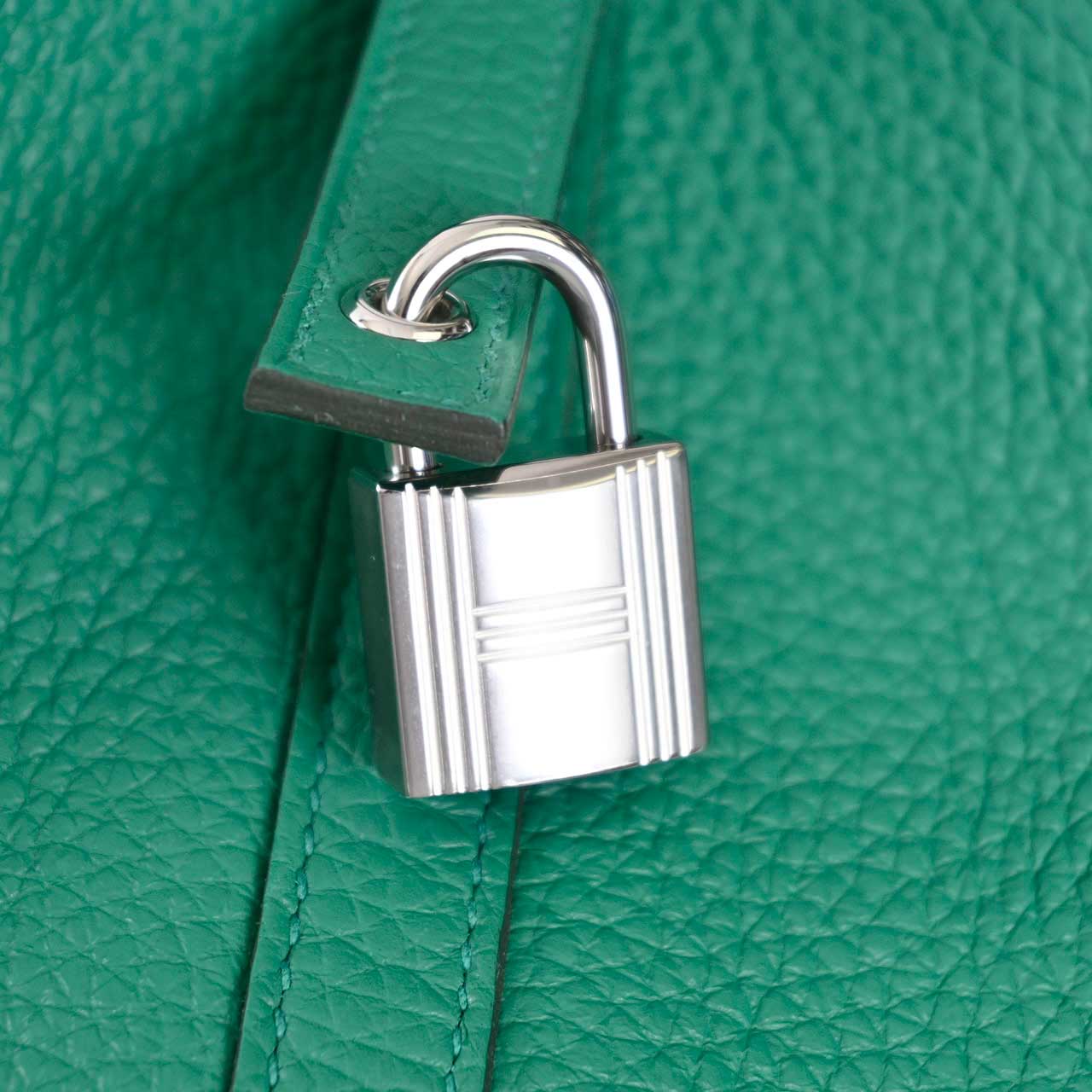 ★エルメス HERMES バッグ ピコタンPM トリヨンクレマンス GR SV金具 K刻印   レディース
