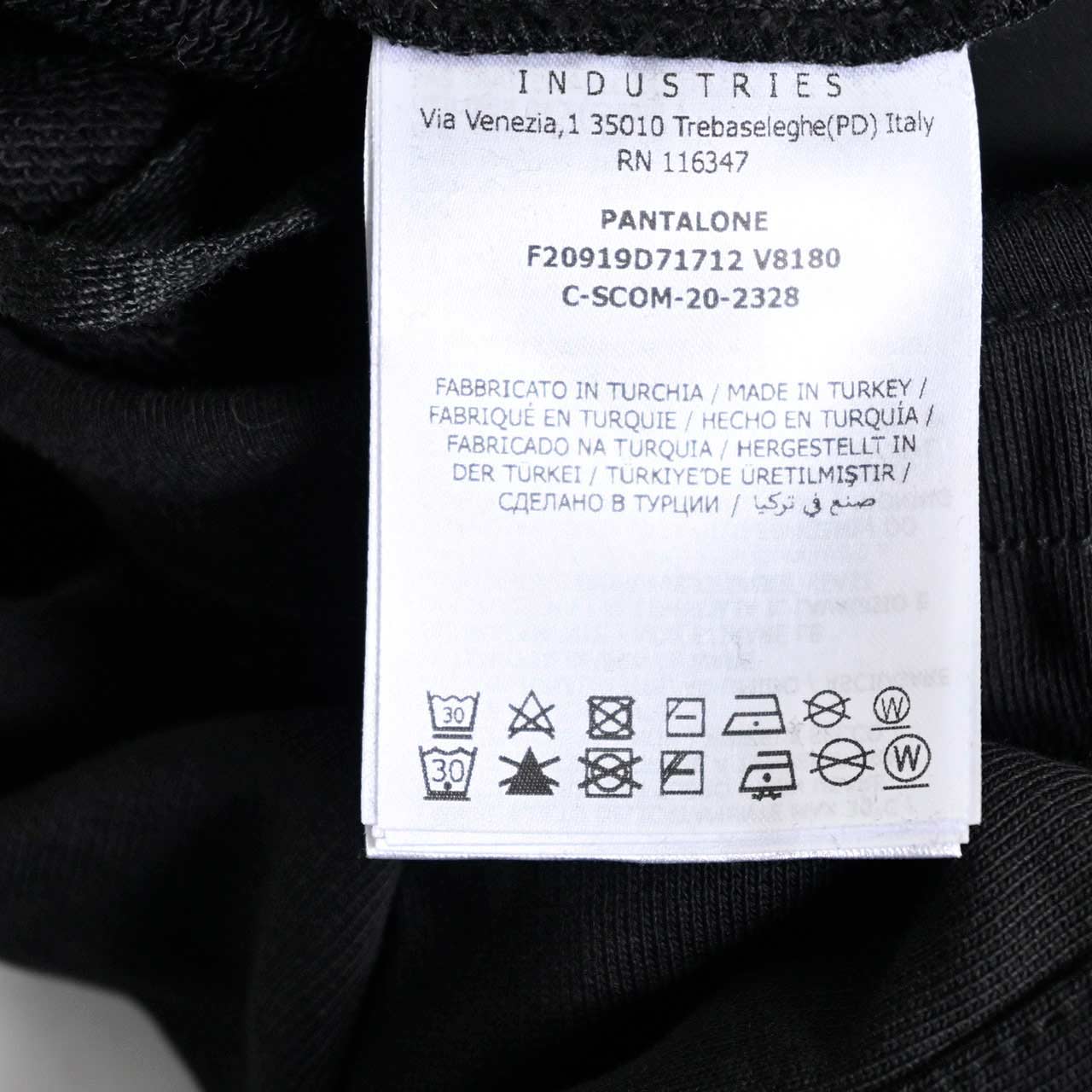 ★モンクレール MONCLER スウェットパンツ 9D71712 V8180 999 ブラック メンズ