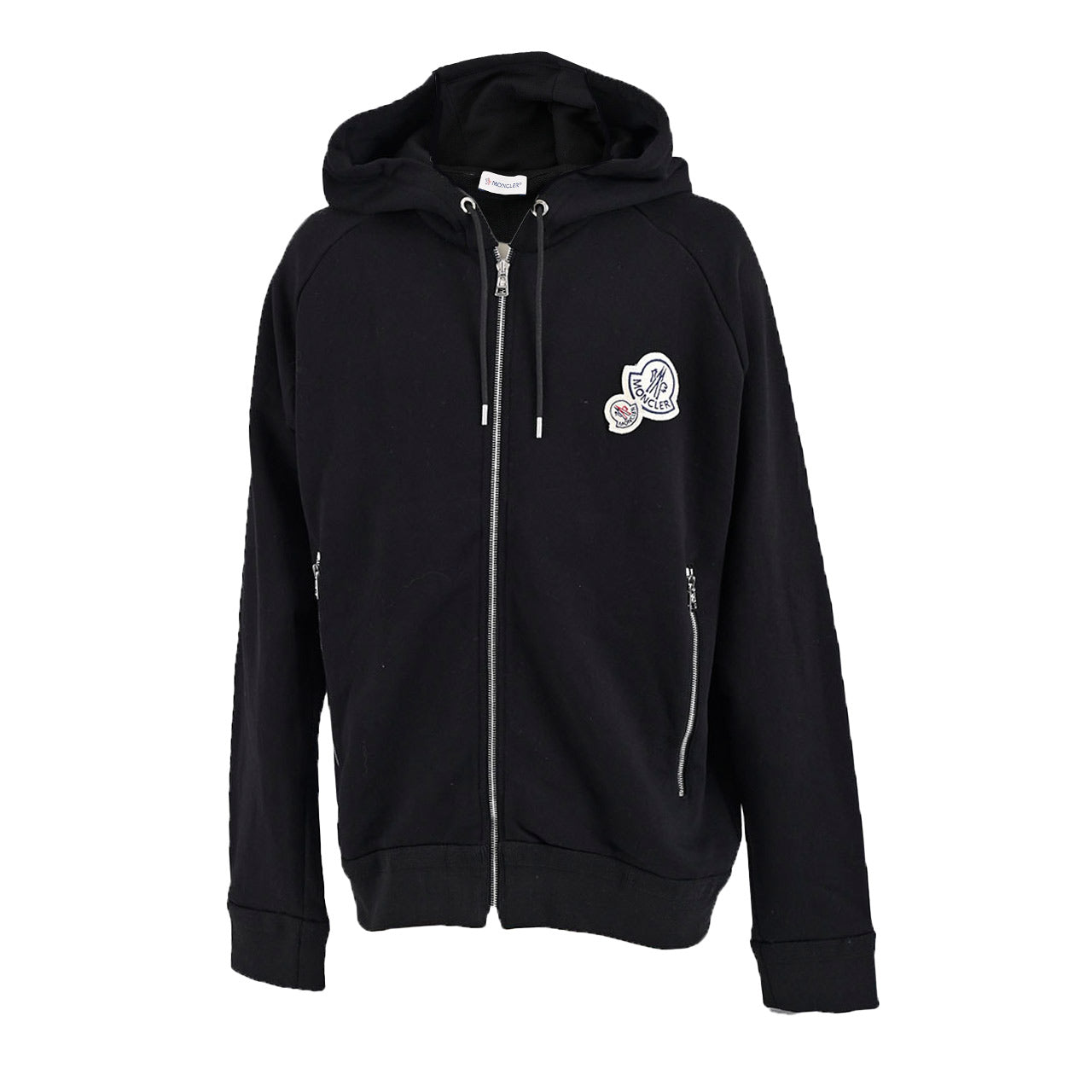 ★モンクレール MONCLER ジップアップパーカー 8G70300 V8101 999 ブラック メンズ