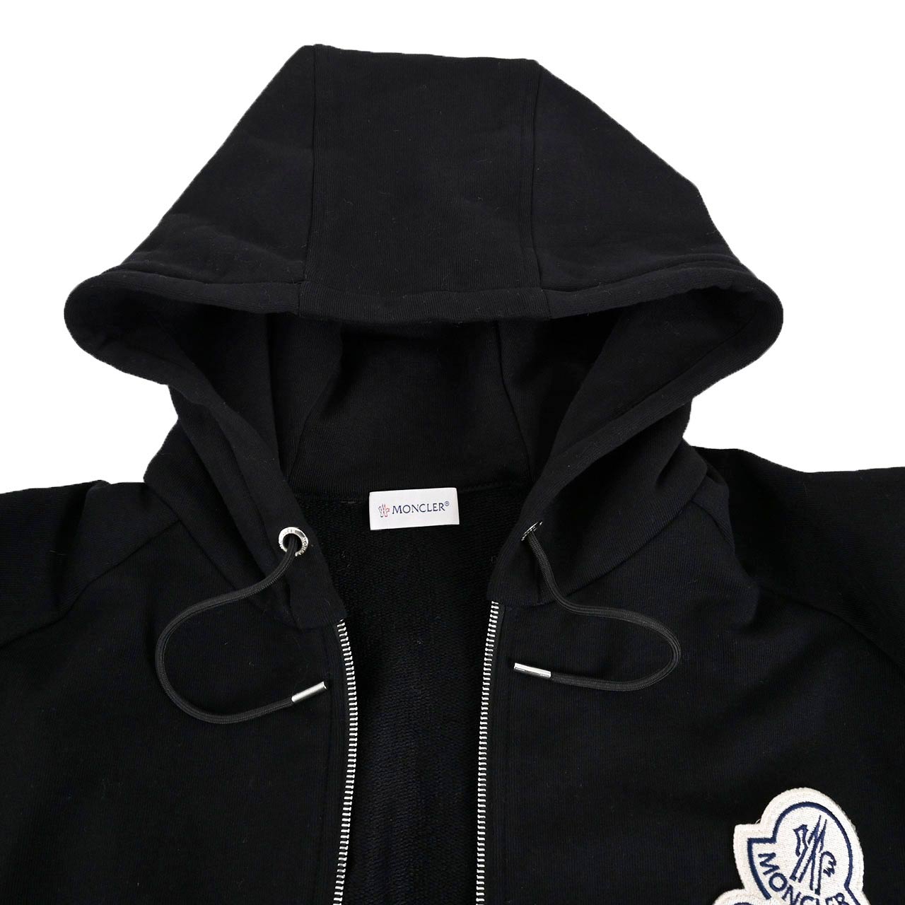 ★モンクレール MONCLER ジップアップパーカー 8G70300 V8101 999 ブラック メンズ