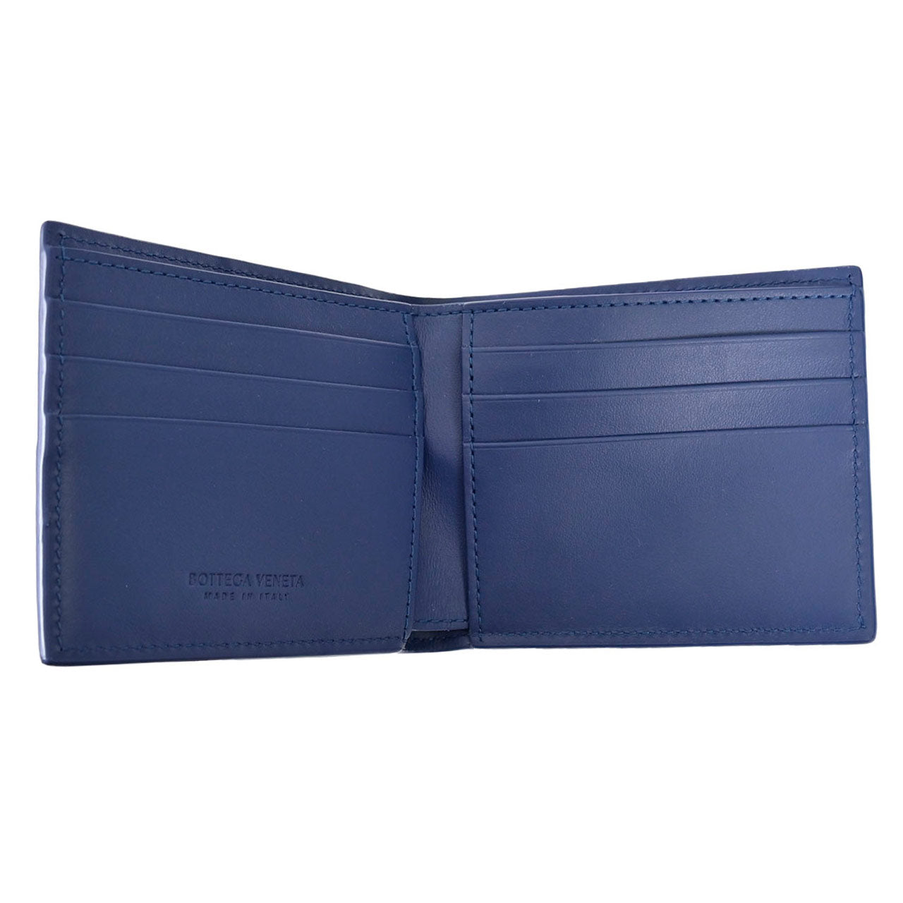 ★ボッテガ ヴェネタ BOTTEGA VENETA 折財布 743004 VBWD2 4102 ブルー メンズ